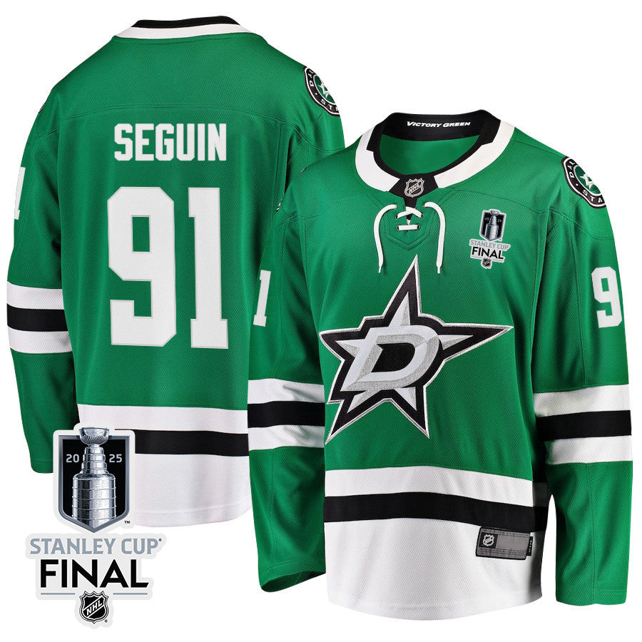 Tyler Seguin 91 Dallas Stars 2025 STANLEY CUP Final Patch Home Men Jersey - Black