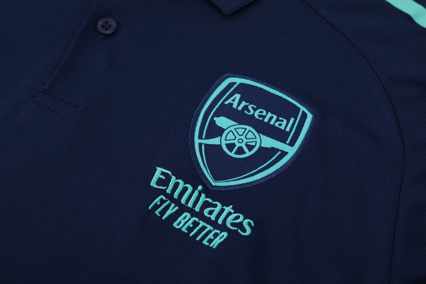 Arsenal 2025/26 Soccer Training Set – Midnight Precision in Aqua Stride