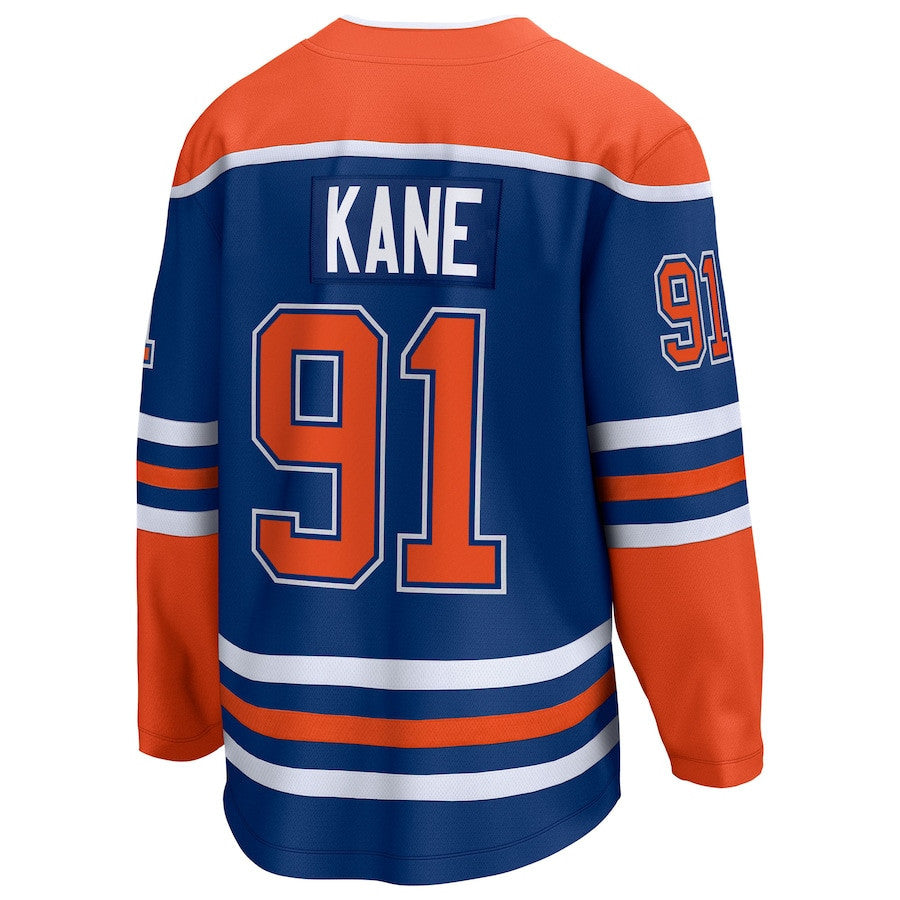 Evander Kane 91 Edmonton Oilers 2025 Stanley Cup Final Home Breakaway Men Jersey - Royal