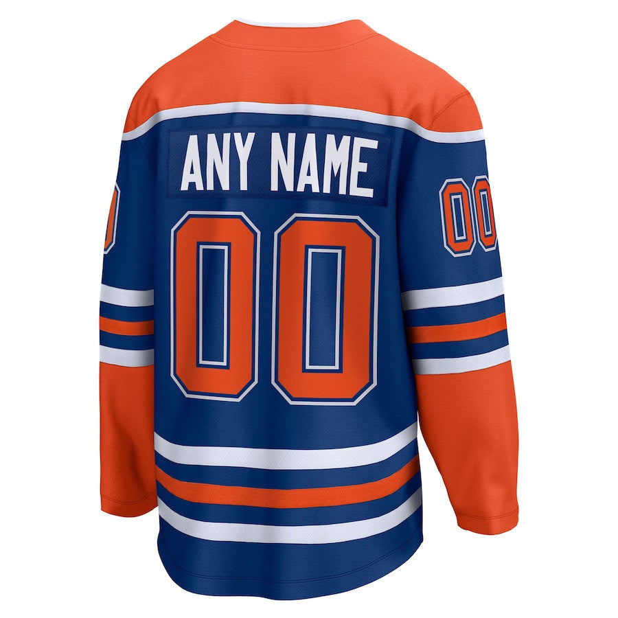 Edmonton Oilers 2025 Stanley Cup Final Home Breakaway Custom Men Jersey - Royal