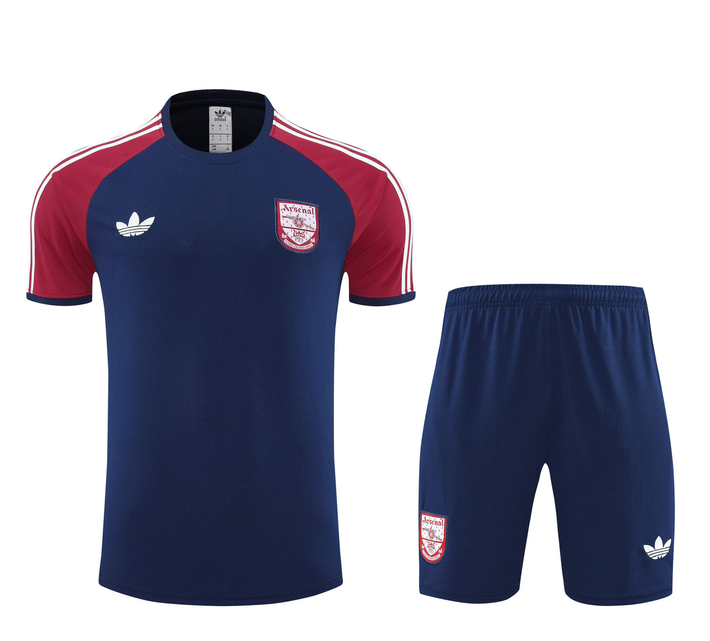 Arsenal FC 2025/26 Retro Training Set – Navy & Maroon Classic