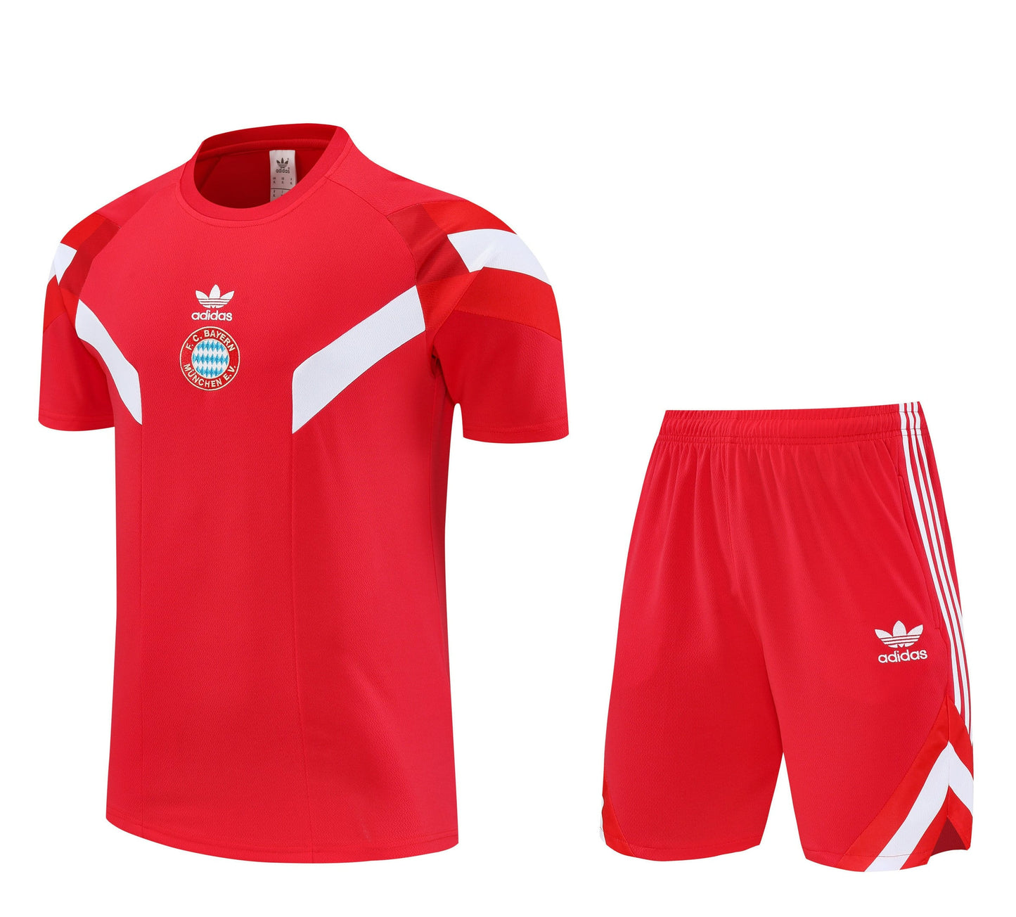 Bayern Munich 2025/26 Training Set – Red & White Geometric