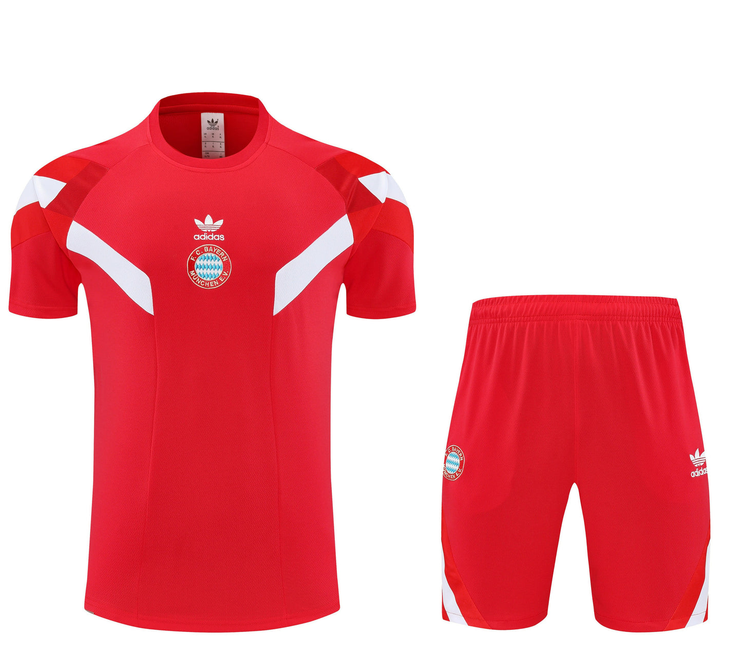 Bayern Munich 2025/26 Training Set – Red & White Geometric