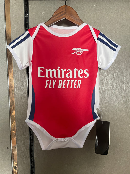 Arsenal 2025/26 Soccer Baby Bodysuit - Adorable Young Gunner