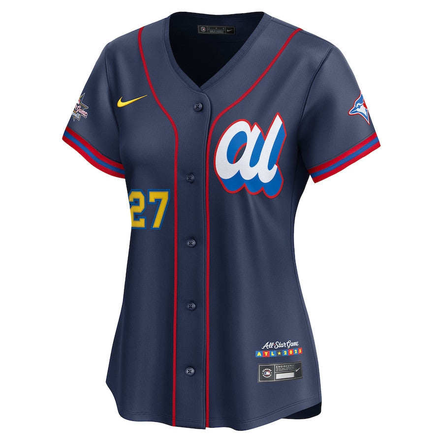 Vladimir Guerrero Jr. 27 American League Women's 2025 All-Star Edition Limited Jersey - Navy
