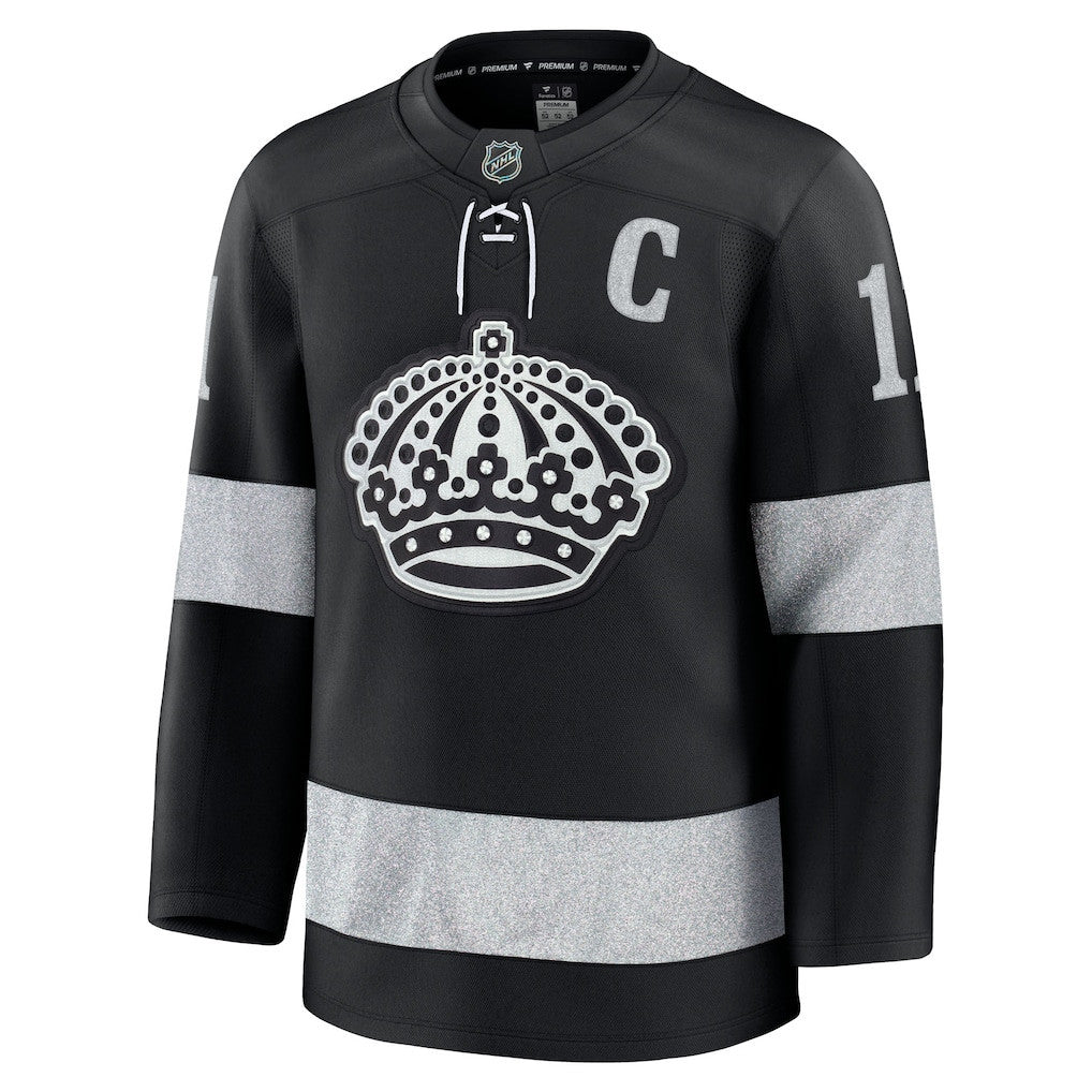 Anze Kopitar 11 Los Angeles Kings 2025 Alternate Premium Men Jersey - Black