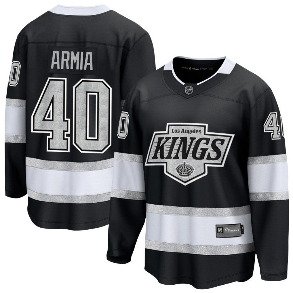 Joel Armia 40 Los Angeles Kings 2025 Home Breakaway Men Jersey - Black
