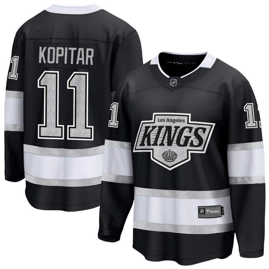 Anze Kopitar 11 Los Angeles Kings 2025 Home Breakaway Men Jersey - Black