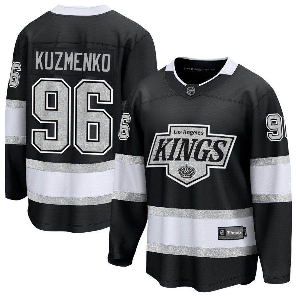 Andrei Kuzmenko 96 Los Angeles Kings 2025 Home Breakaway Men Jersey - Black