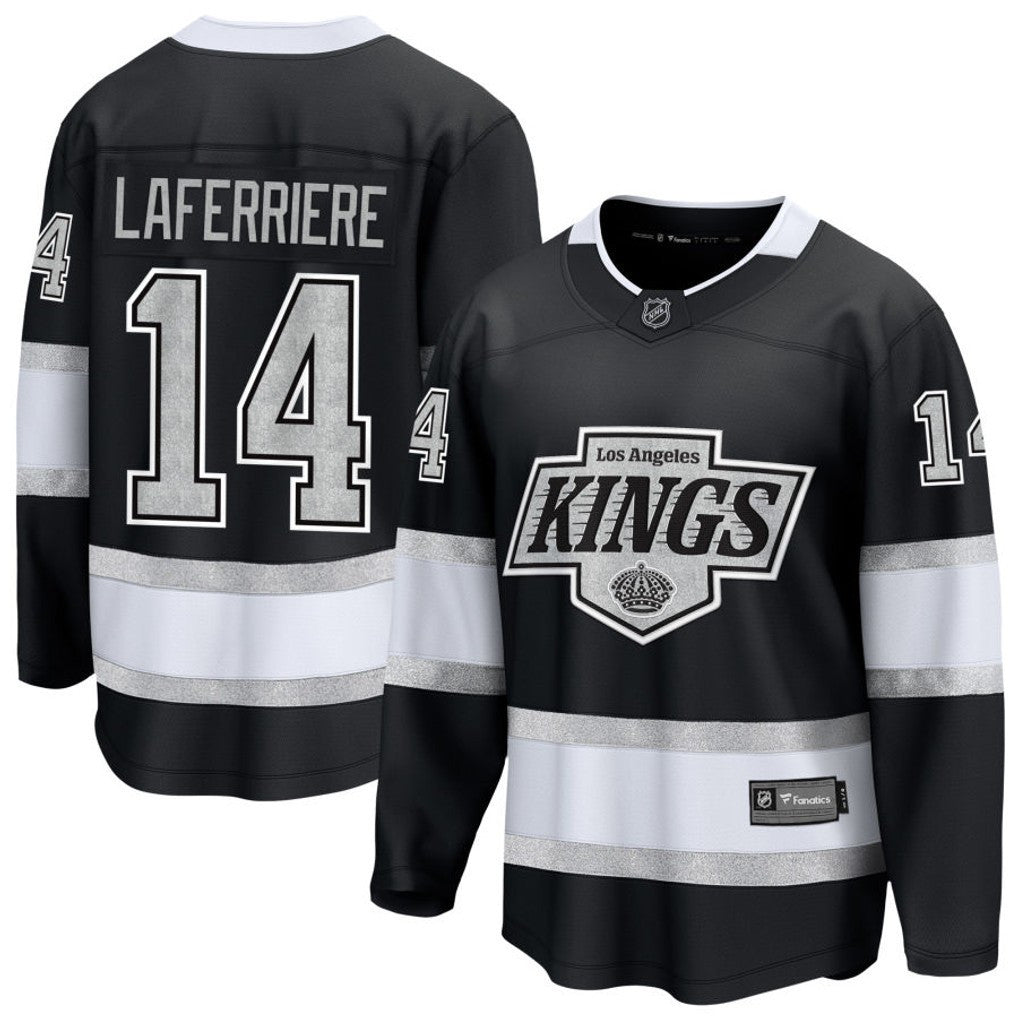 Alex Laferriere 14 Los Angeles Kings 2025 Home Breakaway Men Jersey - Black