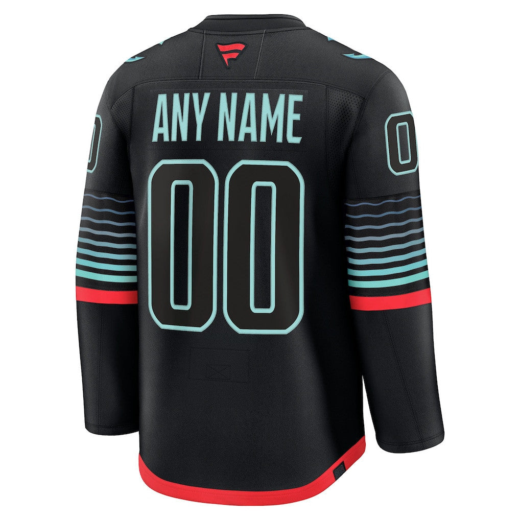 Seattle Kraken 2025 Alternate Premium Custom Men Jersey - Black