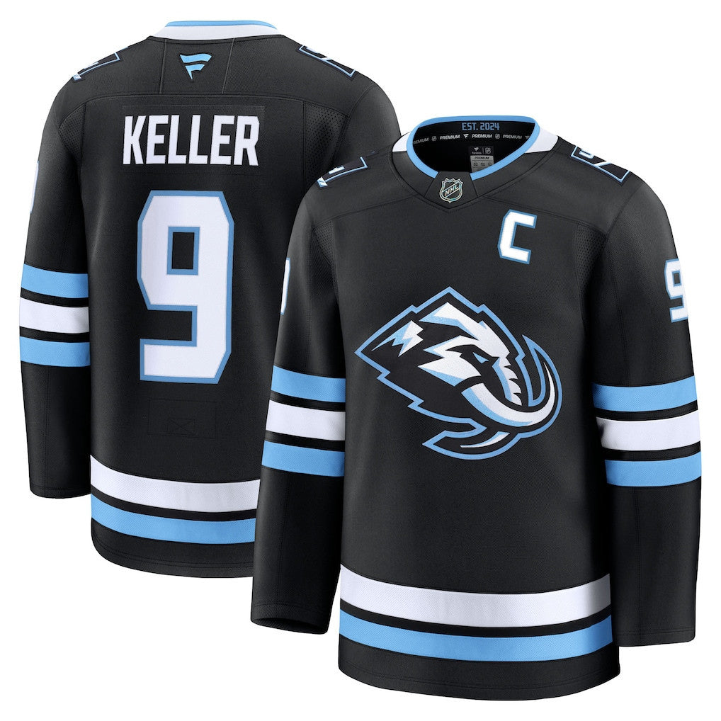 Clayton Keller 9 Utah Mammoth 2025 Home Premium Men Jersey - Black