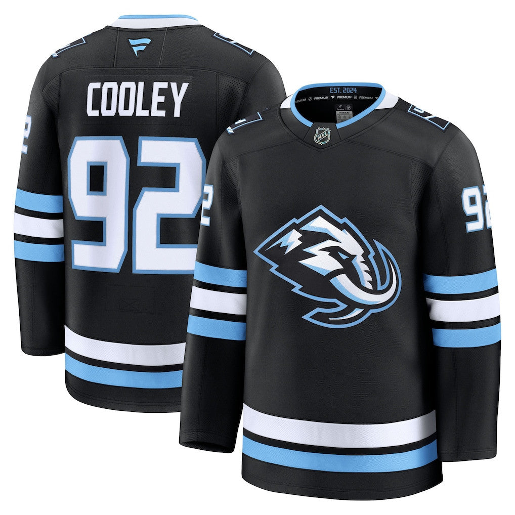 Logan Cooley 92 Utah Mammoth 2025 Home Premium Men Jersey - Black
