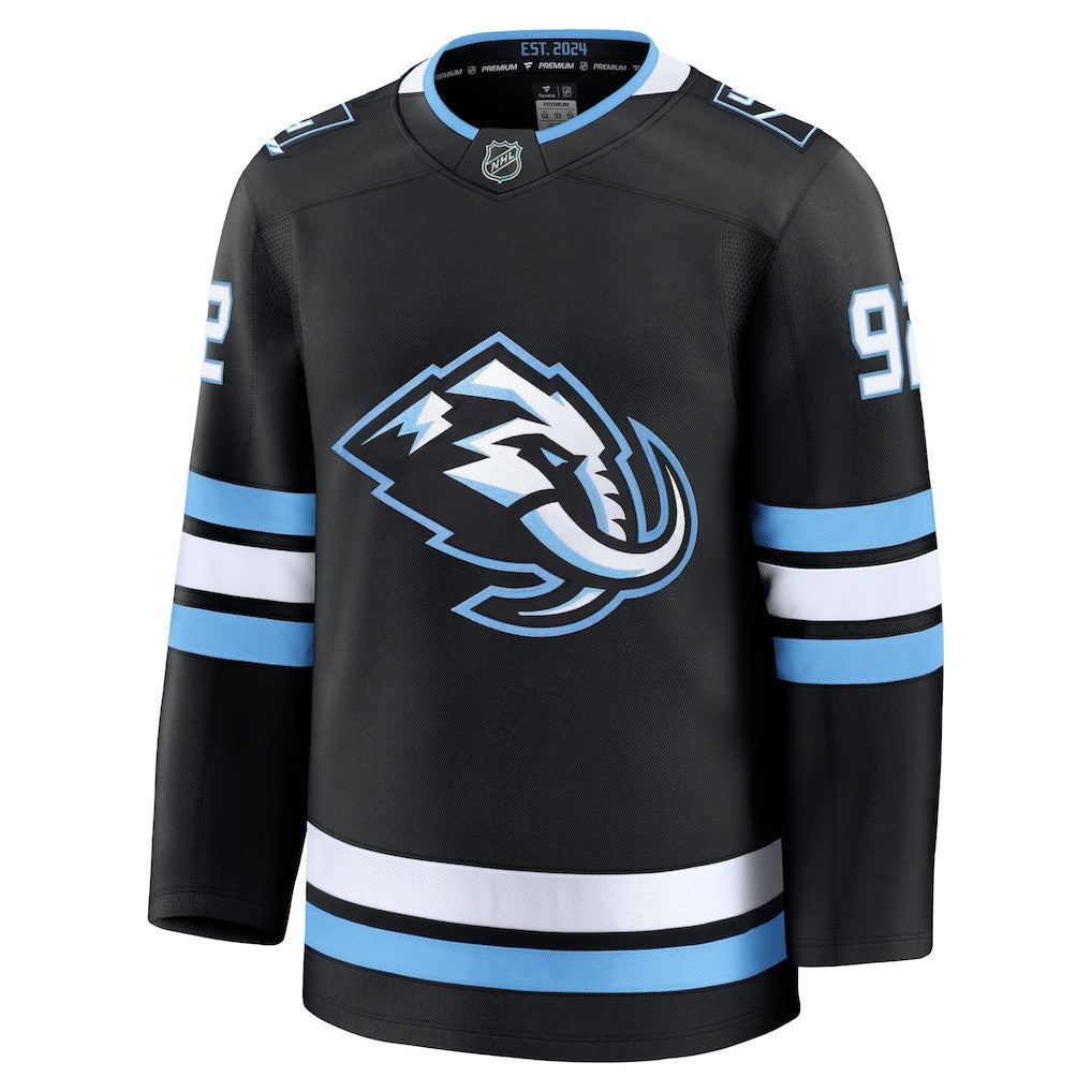 Logan Cooley 92 Utah Mammoth 2025 Home Premium Men Jersey - Black