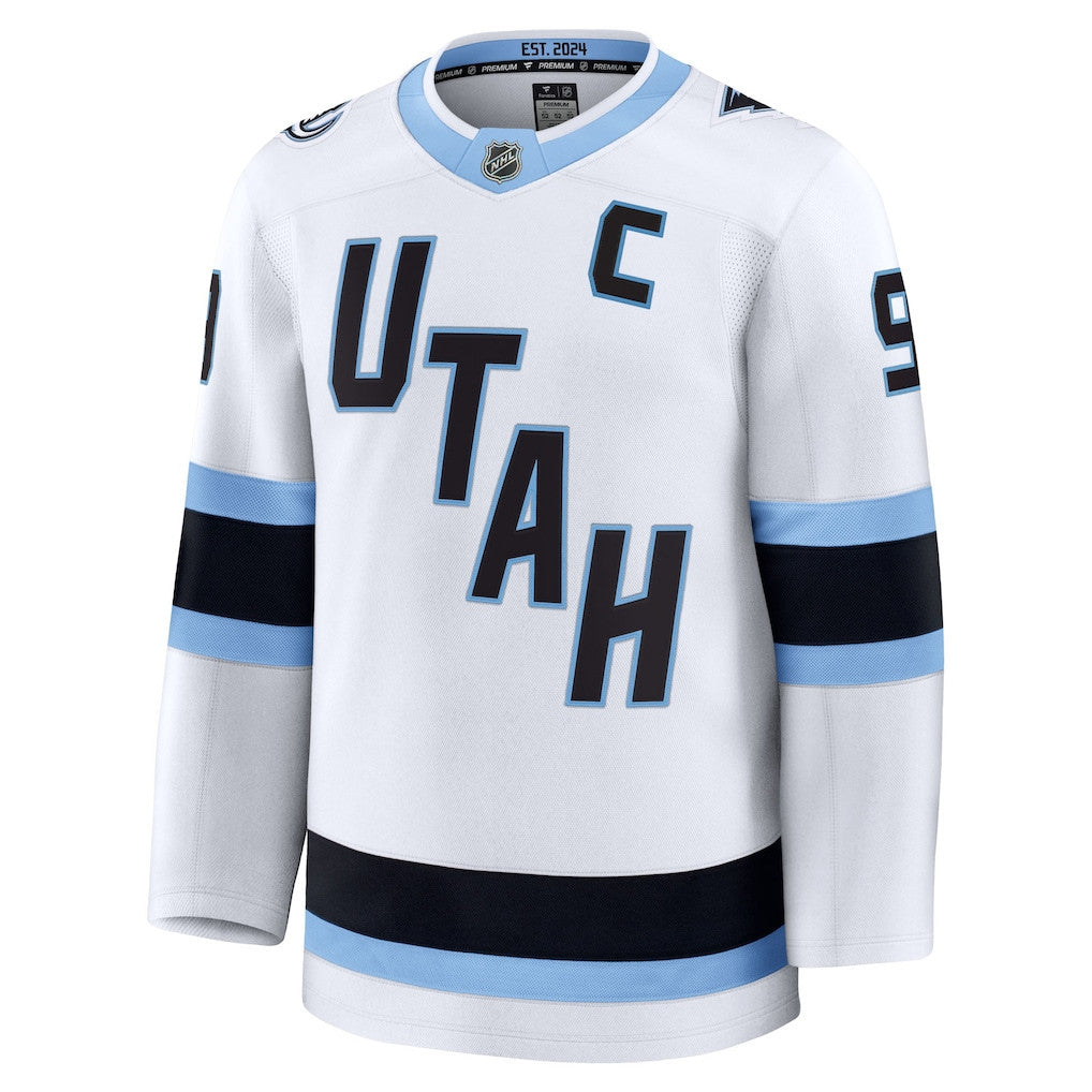 Clayton Keller 9 Utah Mammoth 2025 Away Premium Men Jersey - White