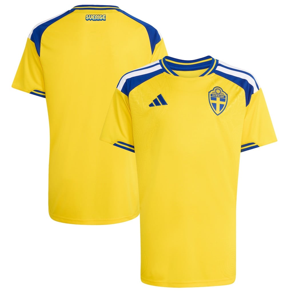 Sweden National Team FIFA x World Cup 2026 Home YOUTH Jersey - Yellow