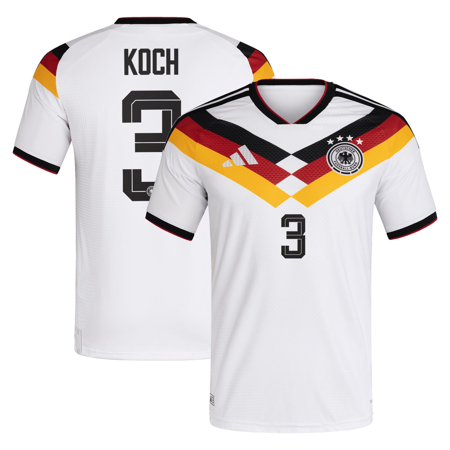 Robin Koch 3 Germany National Team 2026 Home Jersey - Men, White