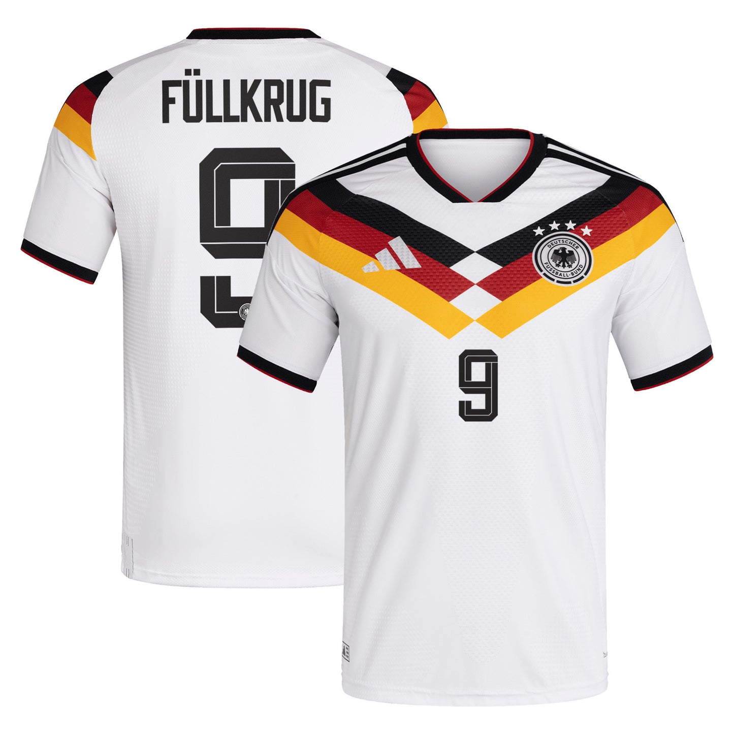 Niclas Füllkrug 9 Germany National Team 2026 Home Jersey - Men, White