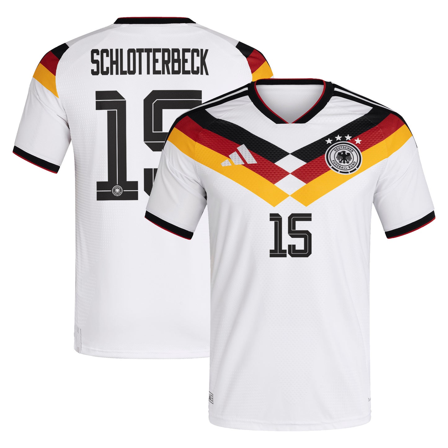 Nico Schlotterbeck 15 Germany National Team 2026 Home Jersey - Men, White