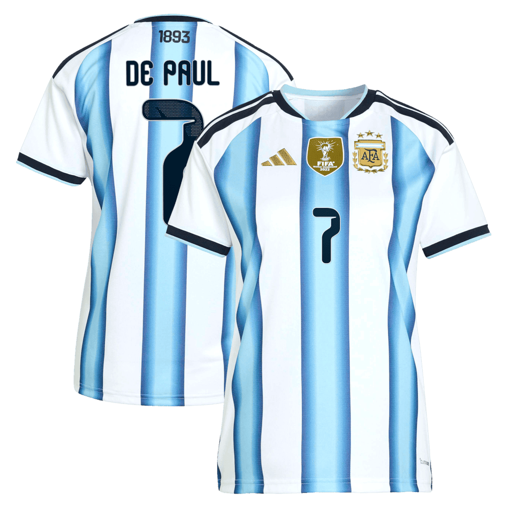 De Paul 7 Argentina 2026 Women's Home Jersey