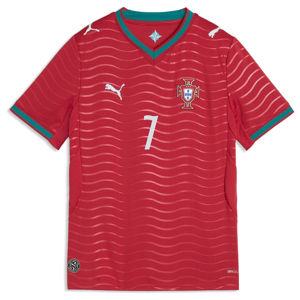 Cristiano Ronaldo 7 Portugal National Team 2026 Home YOUTH Jersey - Red