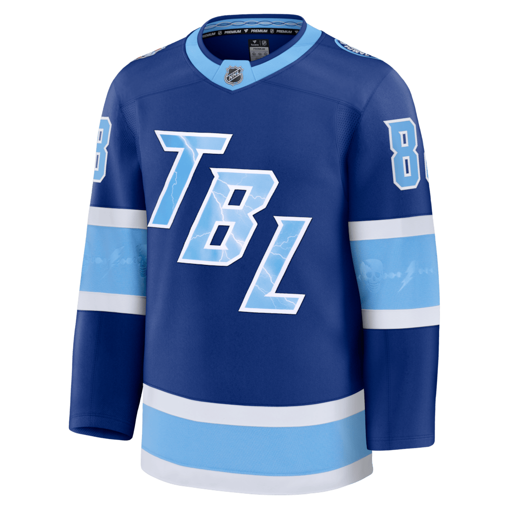 Andrei Vasilevskiy 88 Tampa Bay Lightning 2026 Stadium Series Premium Men Jersey - Blue