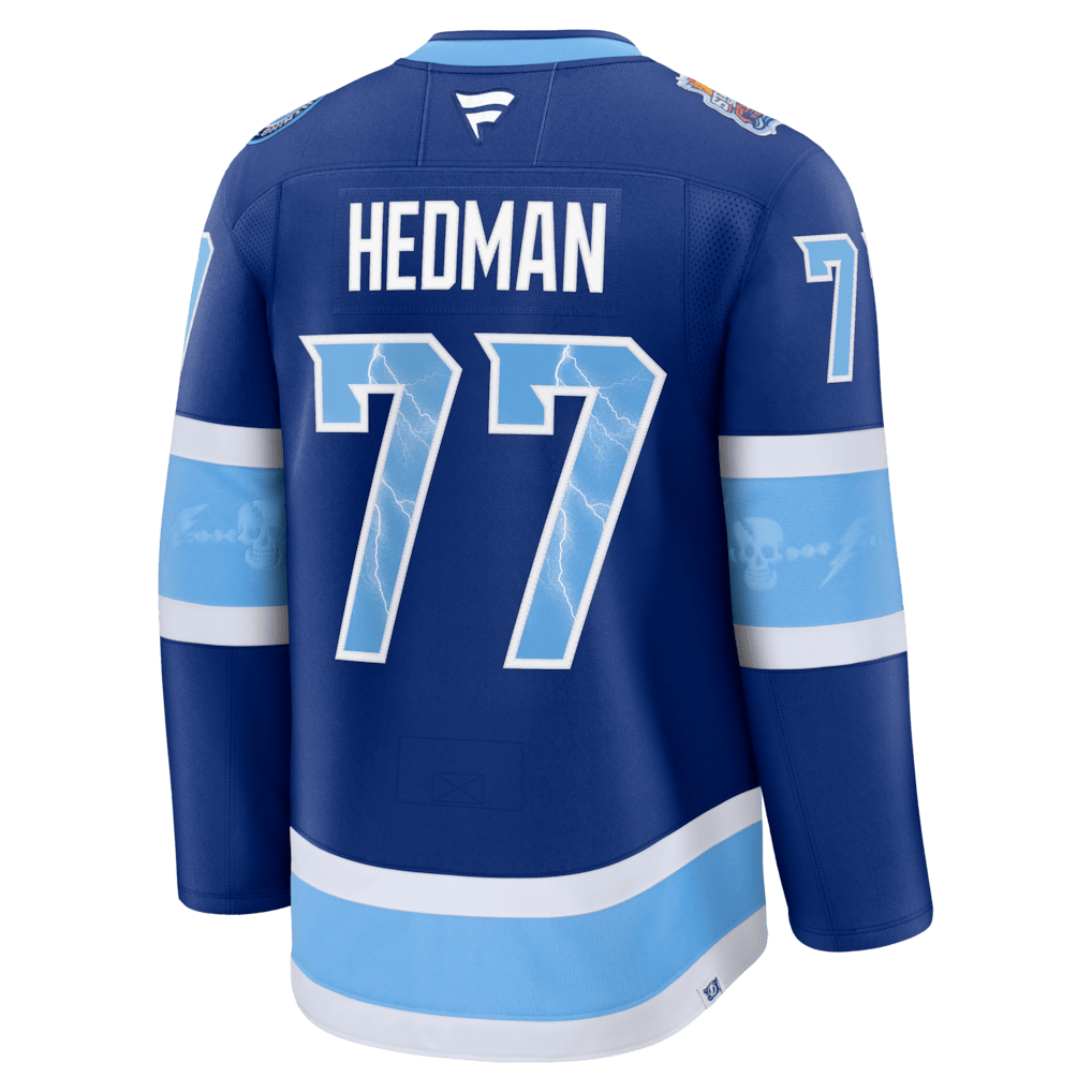 Victor Hedman 77 Tampa Bay Lightning 2026 Stadium Series Premium Men Jersey - Blue