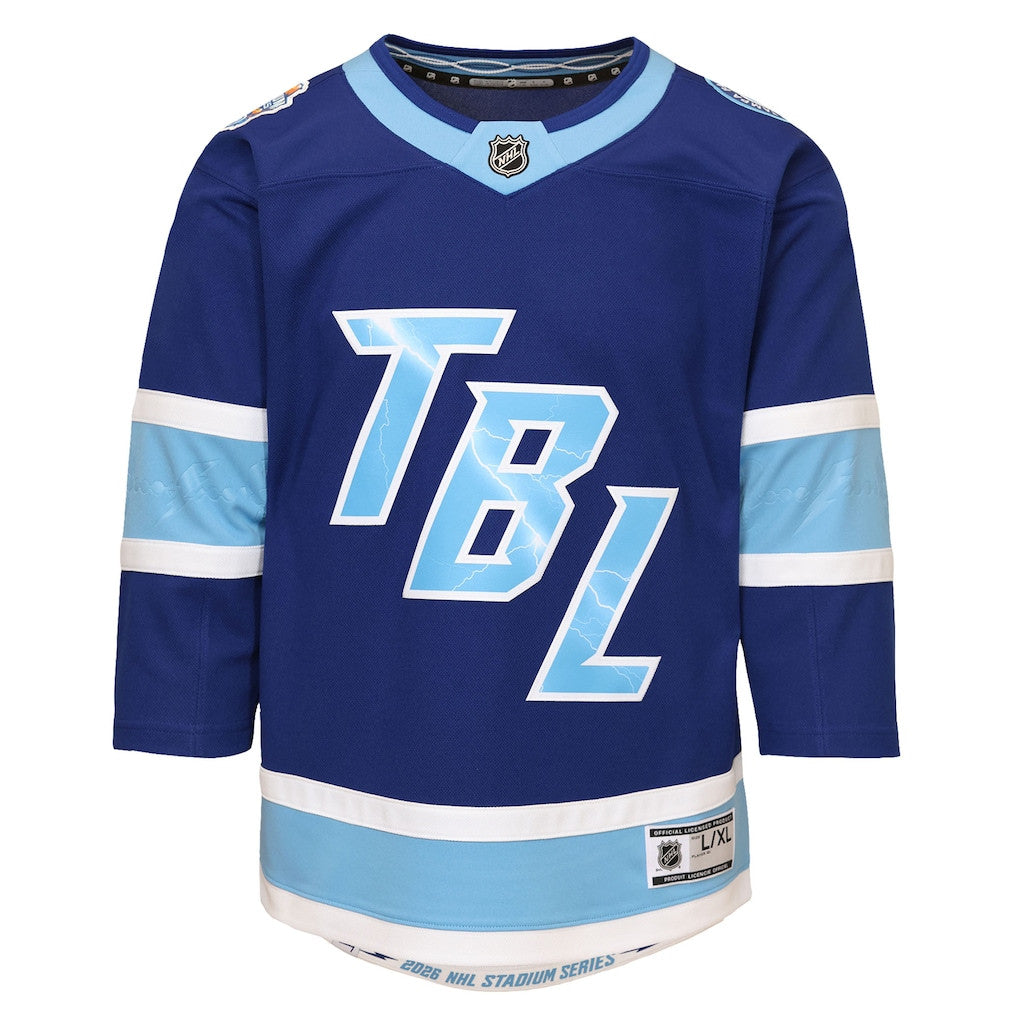 Tampa Bay Lightning 2026 Stadium Series Premier YOUTH Jersey - Blue