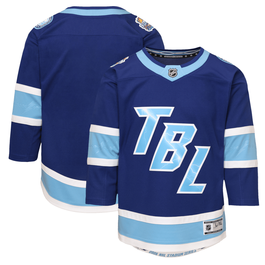 Tampa Bay Lightning 2026 Stadium Series Premier YOUTH Jersey - Blue