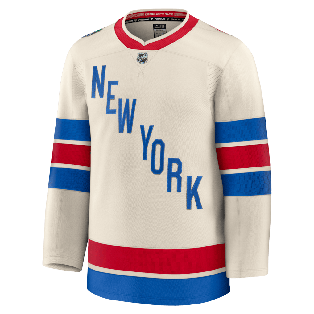 New York Rangers 2026 Winter Classic Premium Men Jersey - Beige