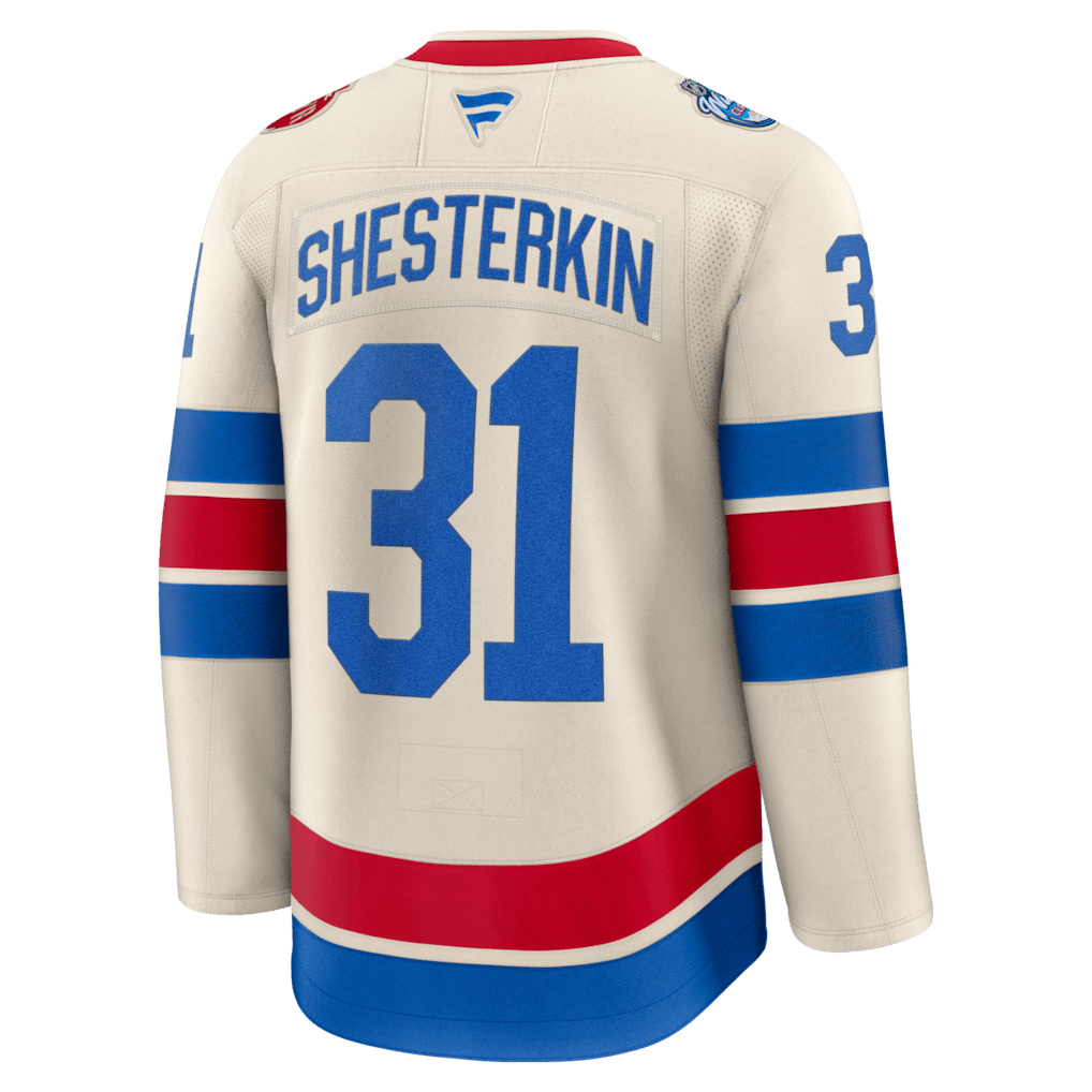 Igor Shesterkin 31 New York Rangers 2026 Winter Classic Premium Men Jersey - Beige