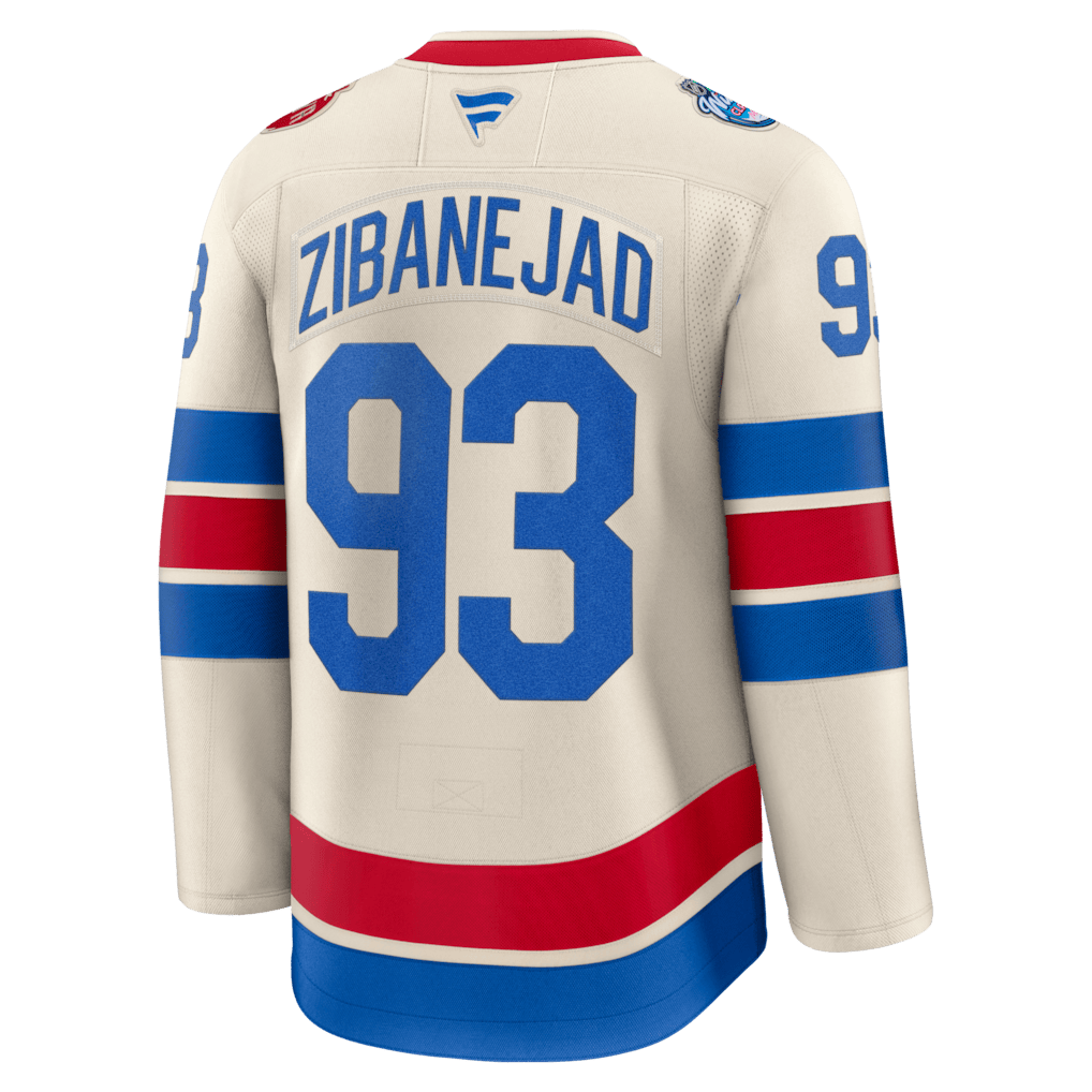 Mika Zibanejad 93 New York Rangers 2026 Winter Classic Premium Men Jersey - Beige