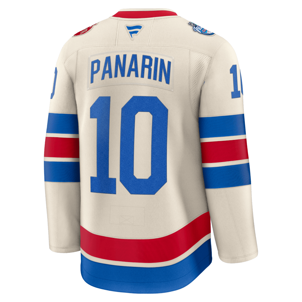 Artemi Panarin 10 New York Rangers 2026 Winter Classic Premium Men Jersey - Beige