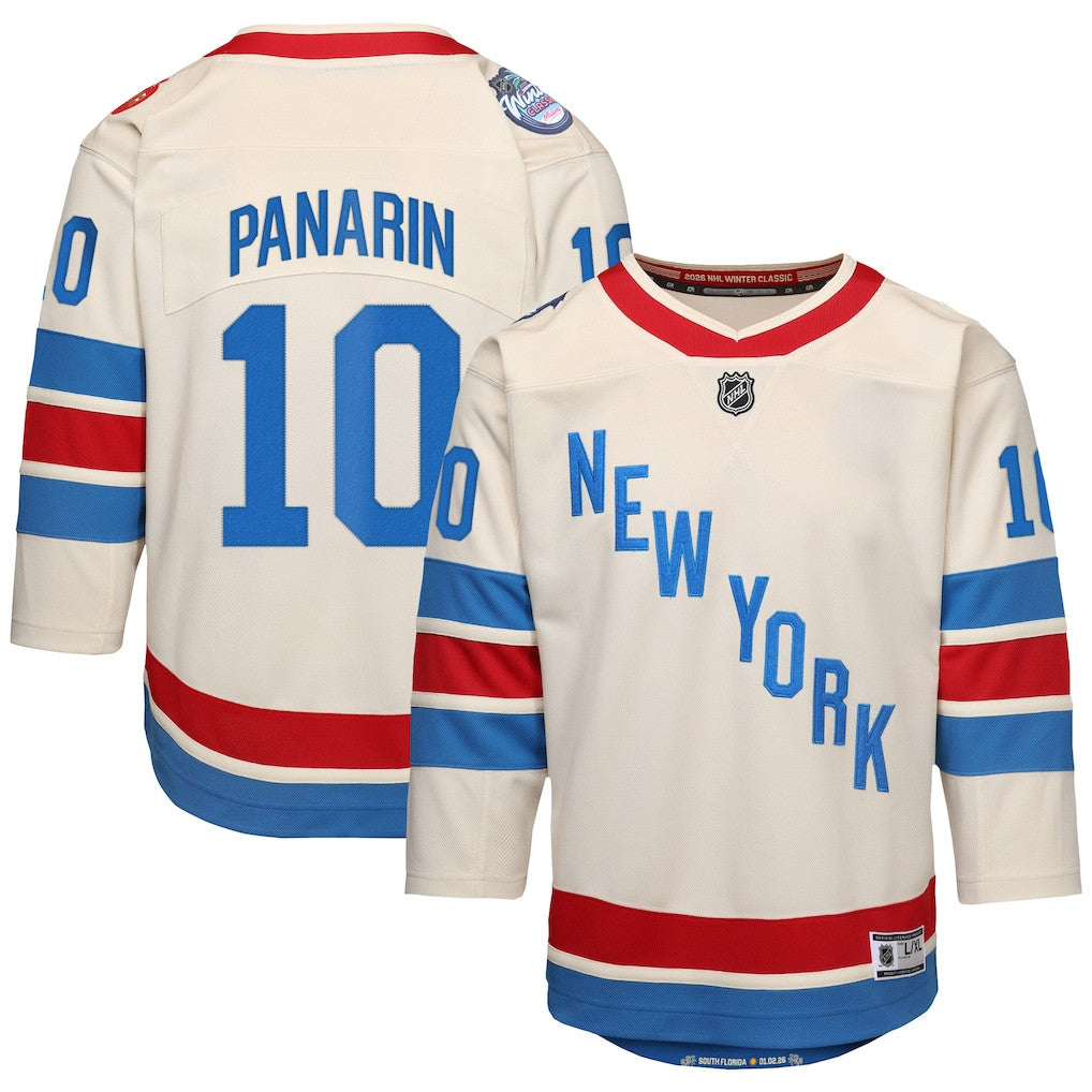 Artemi Panarin 10 New York Rangers 2026 Winter Classic Premier YOUTH Jersey - White