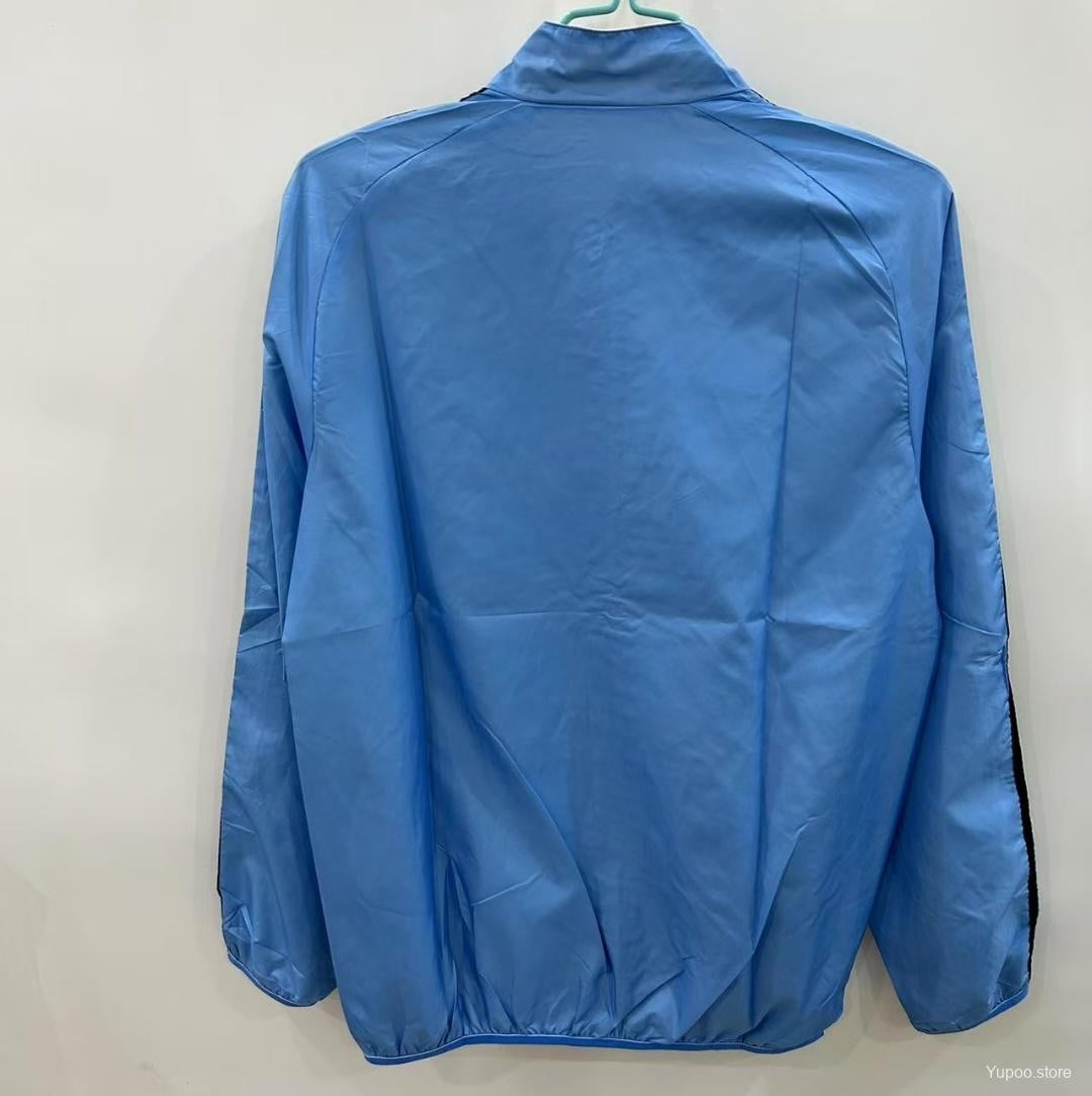 Italy 2025/26 Reversible Windbreaker Jacket - Light Blue/Beige