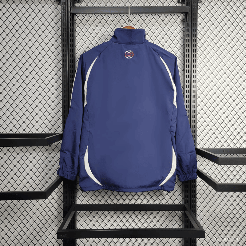 France 2025/26 Windbreaker Jacket - Blue/White Stripe