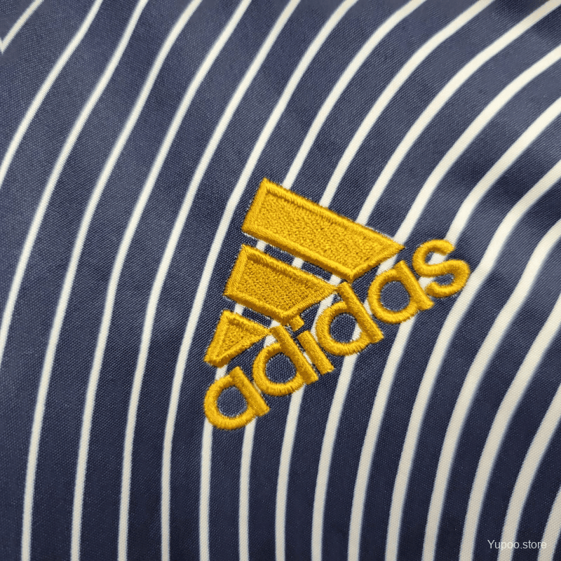 France 2025/26 Windbreaker Jacket - Blue/White Stripe