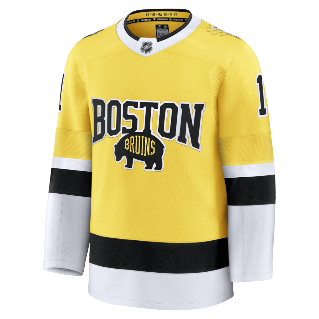 Jeremy Swayman 1 Boston Bruins 2026 Stadium Series Premium Men Jersey - Gold