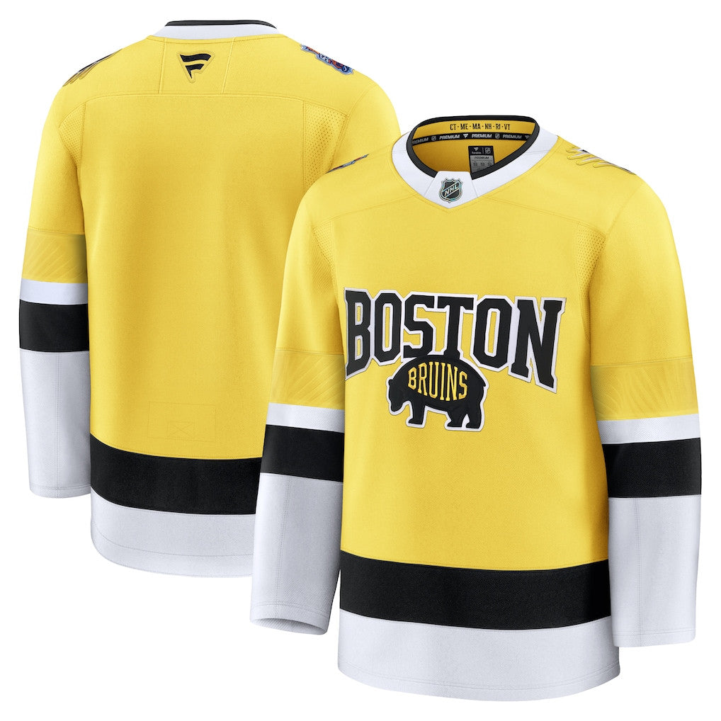 Boston Bruins 2026 Stadium Series Premium Men Jersey - Gold