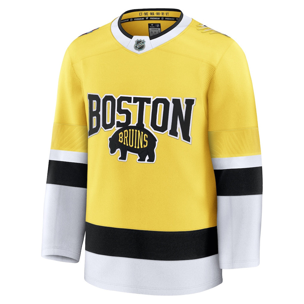Boston Bruins 2026 Stadium Series Premium Men Jersey - Gold
