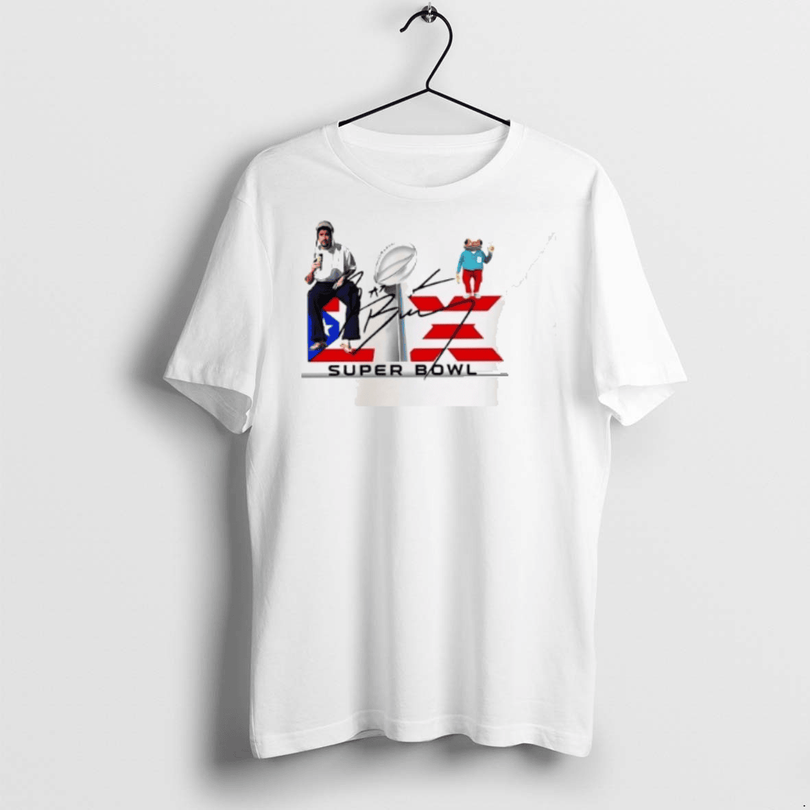 Bad Bunny Super Bowl 2026 SignatureT-Shirt - White