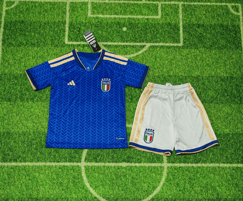 Italy National Team 2026 World Cup Home Youth Kit - Children Soccer Set