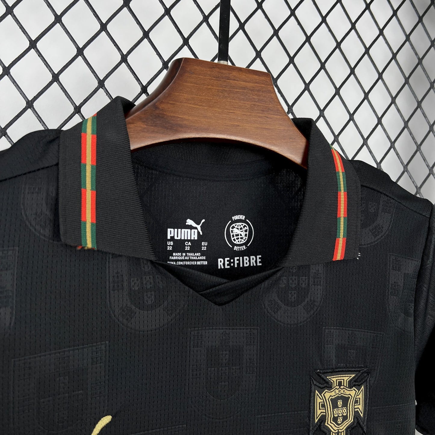 Portugal National Team 2026 World Cup Black Youth Kit - Children Soccer Set