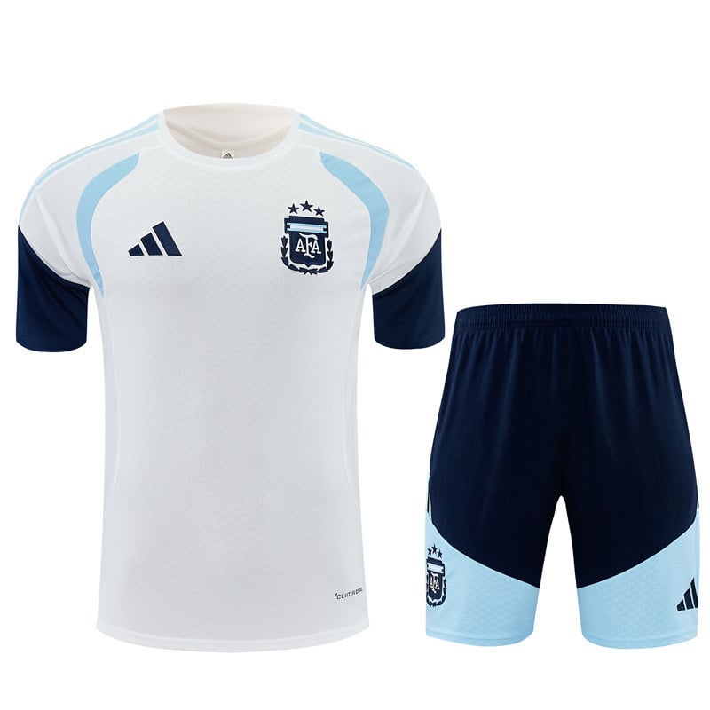 Argentina National Team 2026 World Cup Training Shorts Set – White