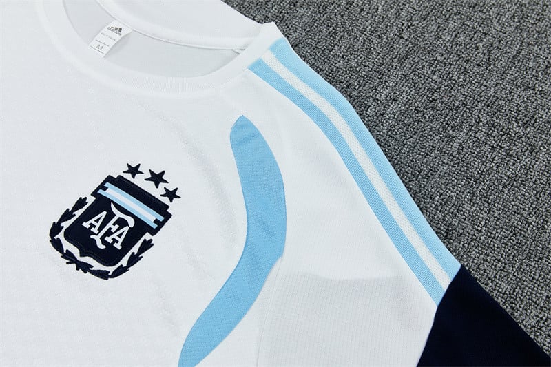 Argentina National Team 2026 World Cup Training Shorts Set – White