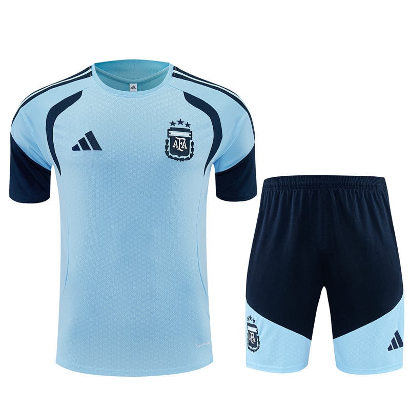 Argentina National Team 2026 World Cup Training Shorts Set – Light Blue