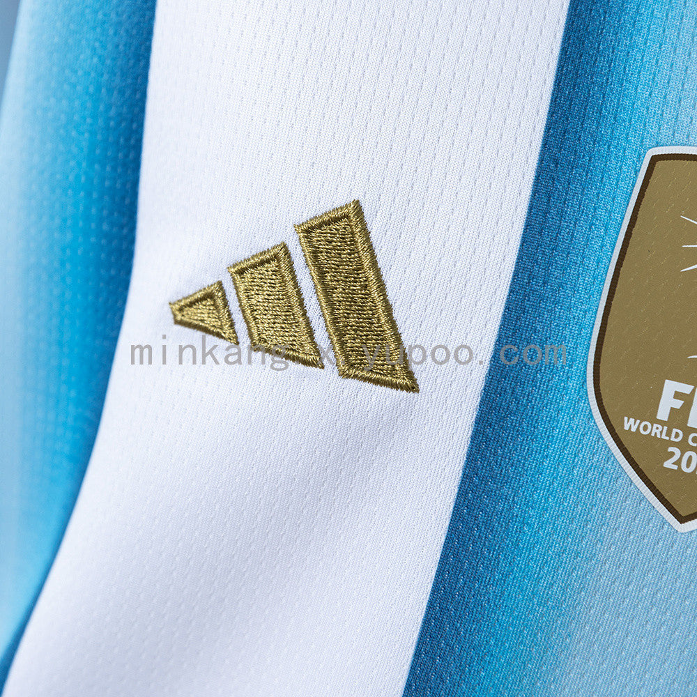 Argentina National Team 2026 World Cup Home Youth Kit - Children Soccer Set