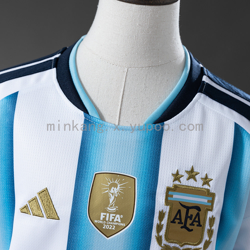 Argentina National Team 2026 World Cup Home Youth Kit - Children Soccer Set