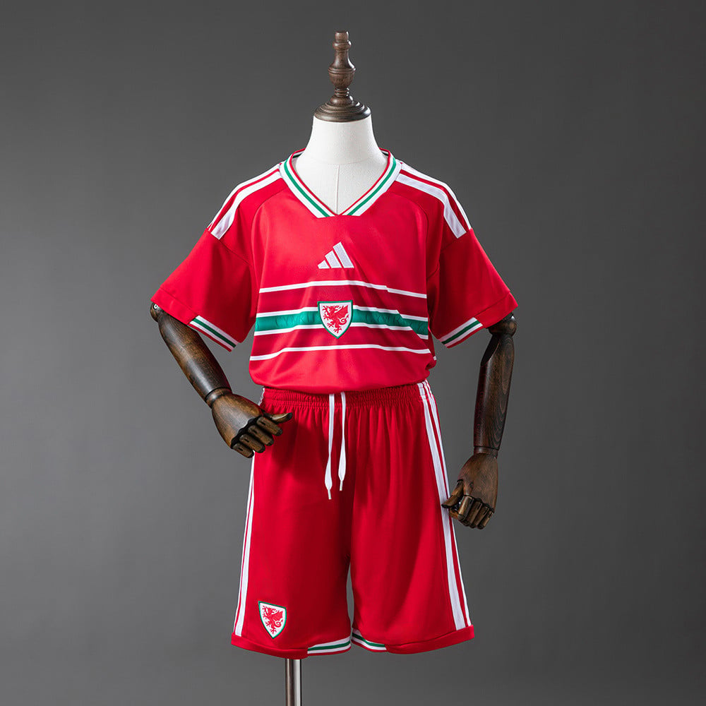 Wales National Team 2026 World Cup Home Youth Kit - Children Soccer Set