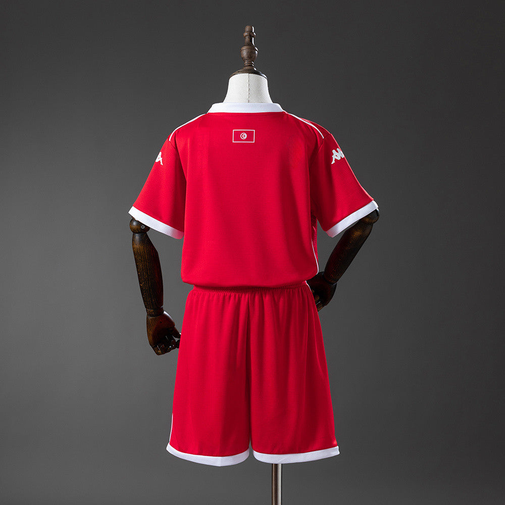 Tunisia National Team 2026 Home Youth Kit - Children Soccer Set